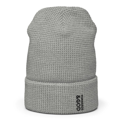 Forwards &God Vertical Onyx Waffle Beanie