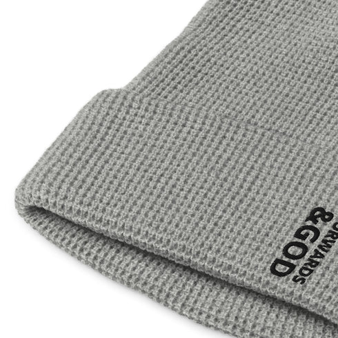 Forwards &God Vertical Onyx Waffle Beanie