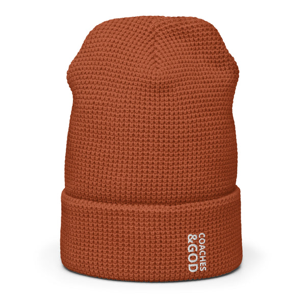 1STAR Coaches &God Vertical Waffle Beanie