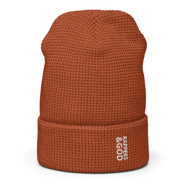Rappers &God Vertical Waffle Beanie